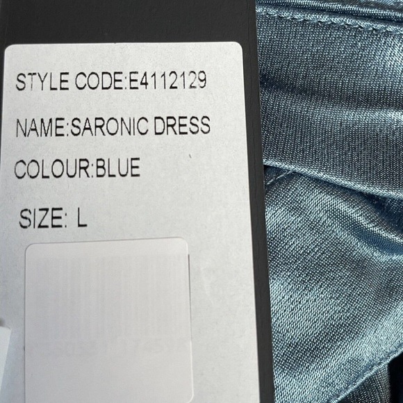 Elliatt Saronic One-Shoulder BlueRiviera Mini Dress Size Large MSRP $229.00 NEW - Picture 6 of 6